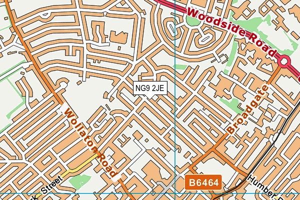 NG9 2JE map - OS VectorMap District (Ordnance Survey)