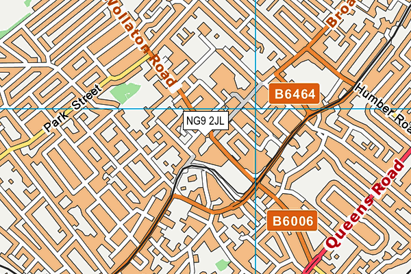 NG9 2JL map - OS VectorMap District (Ordnance Survey)