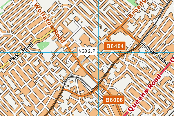 NG9 2JP map - OS VectorMap District (Ordnance Survey)