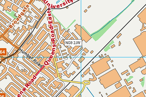 NG9 2JW map - OS VectorMap District (Ordnance Survey)