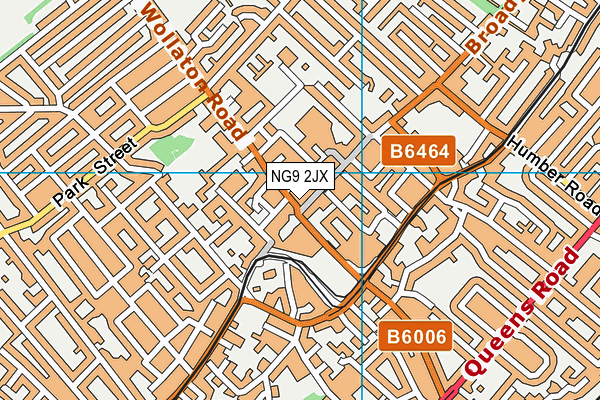 NG9 2JX map - OS VectorMap District (Ordnance Survey)