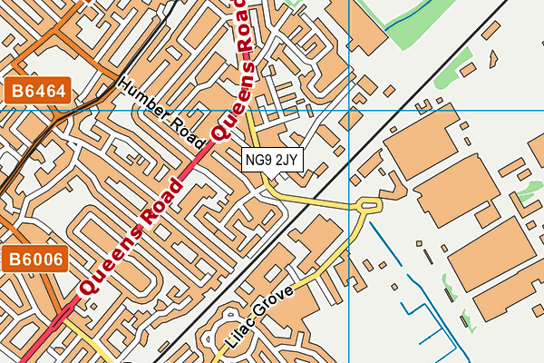 NG9 2JY map - OS VectorMap District (Ordnance Survey)