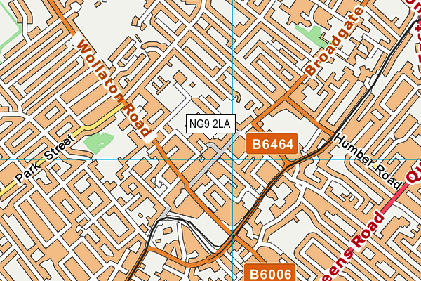 NG9 2LA map - OS VectorMap District (Ordnance Survey)