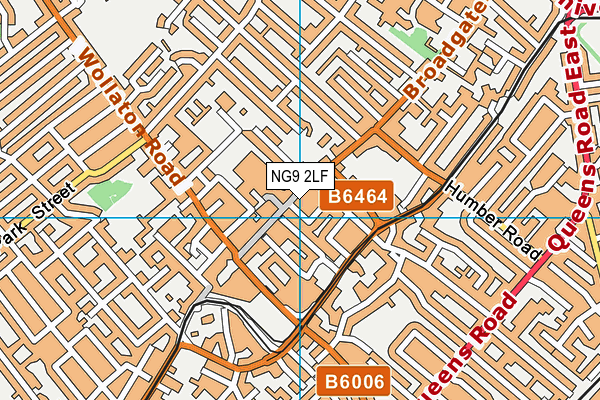 NG9 2LF map - OS VectorMap District (Ordnance Survey)