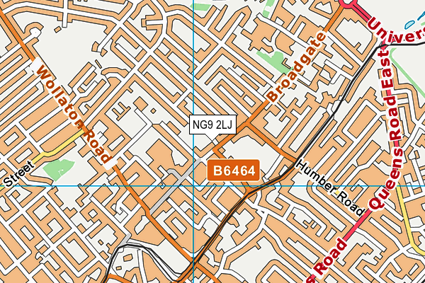 NG9 2LJ map - OS VectorMap District (Ordnance Survey)