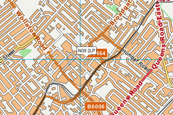 NG9 2LP map - OS VectorMap District (Ordnance Survey)