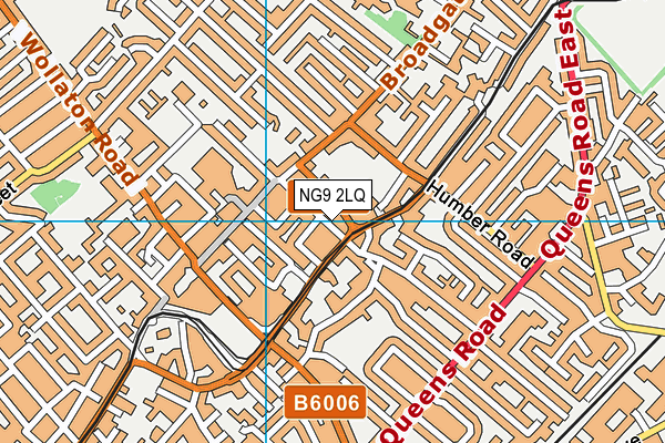 NG9 2LQ map - OS VectorMap District (Ordnance Survey)