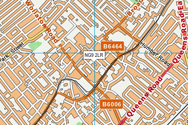 NG9 2LR map - OS VectorMap District (Ordnance Survey)