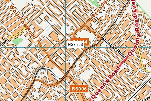 NG9 2LS map - OS VectorMap District (Ordnance Survey)