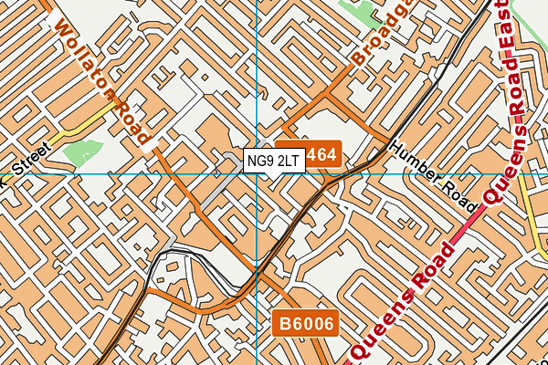 NG9 2LT map - OS VectorMap District (Ordnance Survey)