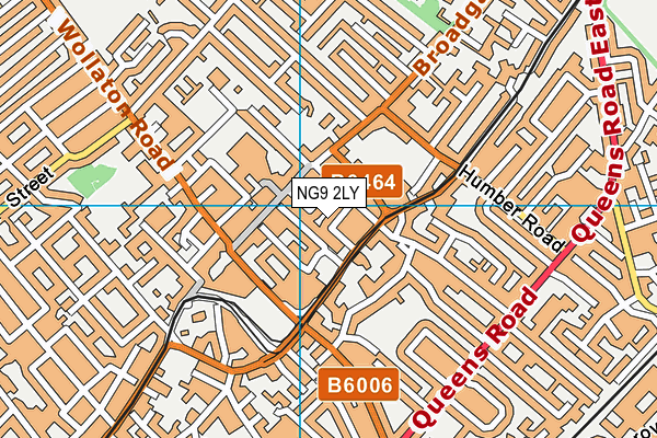 NG9 2LY map - OS VectorMap District (Ordnance Survey)