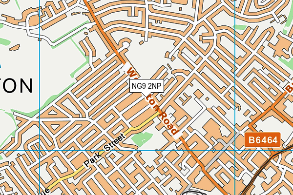 NG9 2NP map - OS VectorMap District (Ordnance Survey)