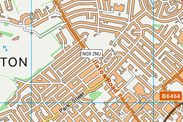 NG9 2NU map - OS VectorMap District (Ordnance Survey)