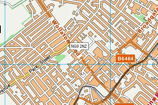 NG9 2NZ map - OS VectorMap District (Ordnance Survey)