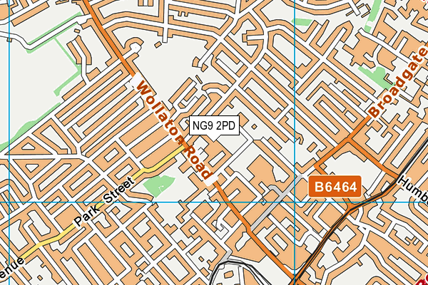 NG9 2PD map - OS VectorMap District (Ordnance Survey)