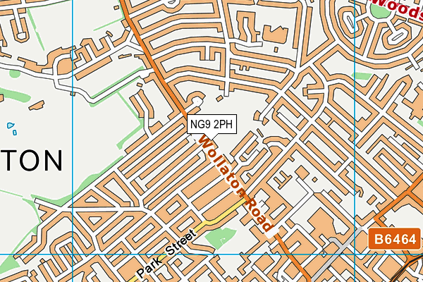 NG9 2PH map - OS VectorMap District (Ordnance Survey)