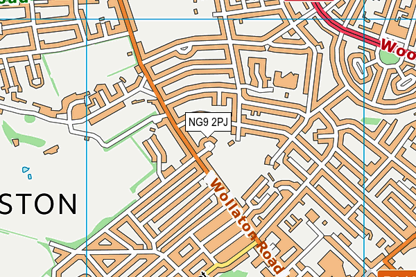 NG9 2PJ map - OS VectorMap District (Ordnance Survey)