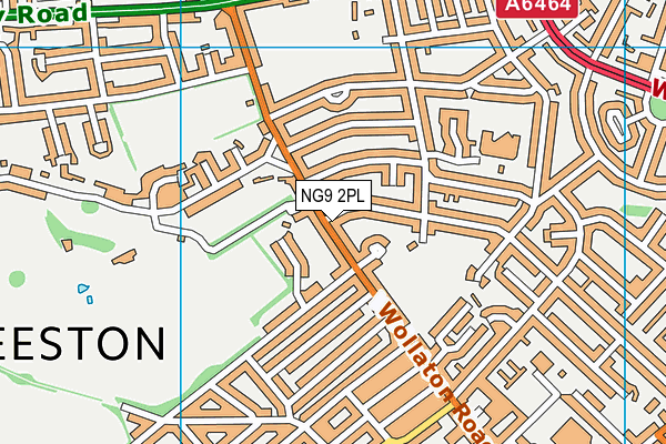 NG9 2PL map - OS VectorMap District (Ordnance Survey)