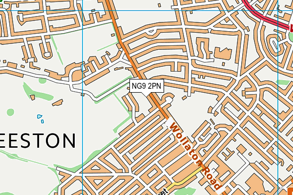 NG9 2PN map - OS VectorMap District (Ordnance Survey)