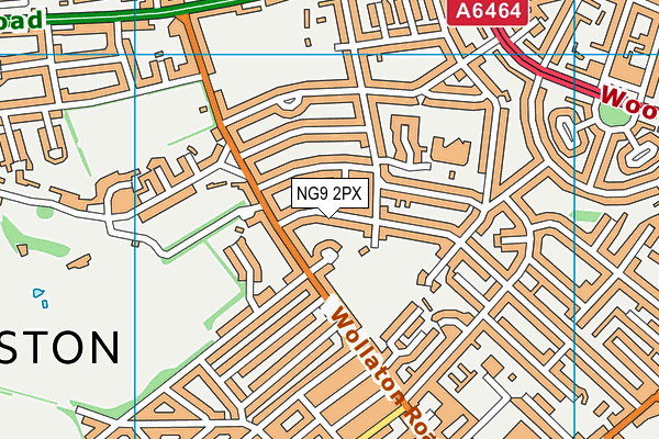 NG9 2PX map - OS VectorMap District (Ordnance Survey)