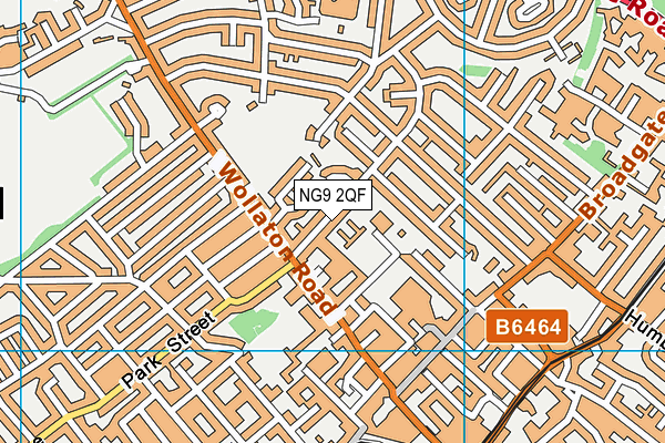 NG9 2QF map - OS VectorMap District (Ordnance Survey)