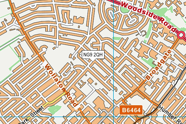 NG9 2QH map - OS VectorMap District (Ordnance Survey)