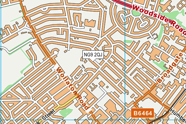 NG9 2QJ map - OS VectorMap District (Ordnance Survey)