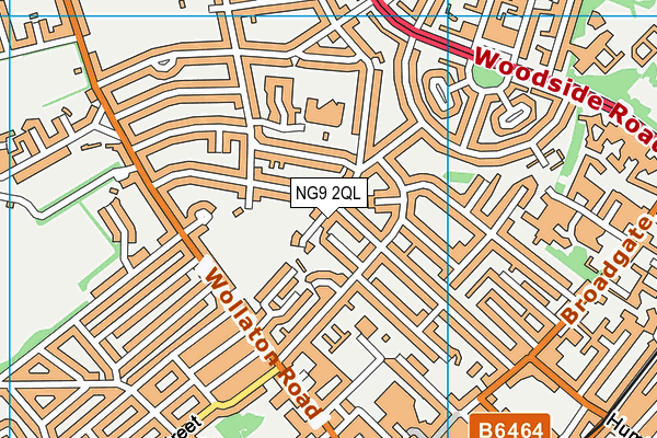 NG9 2QL map - OS VectorMap District (Ordnance Survey)