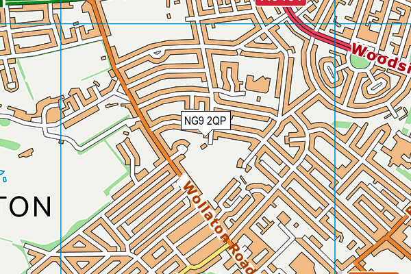 NG9 2QP map - OS VectorMap District (Ordnance Survey)
