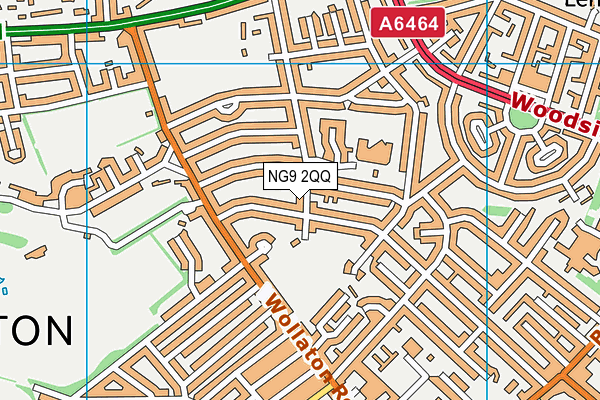 NG9 2QQ map - OS VectorMap District (Ordnance Survey)