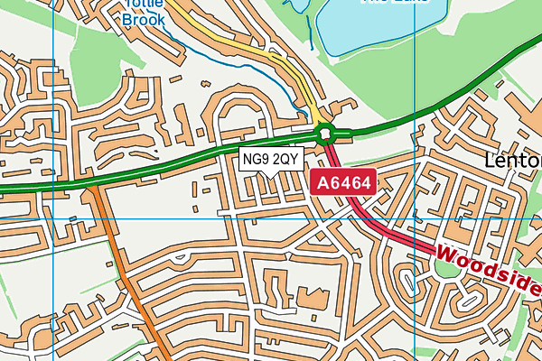 NG9 2QY map - OS VectorMap District (Ordnance Survey)