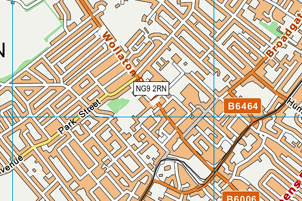 NG9 2RN map - OS VectorMap District (Ordnance Survey)