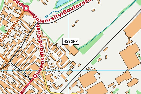 NG9 2RP map - OS VectorMap District (Ordnance Survey)