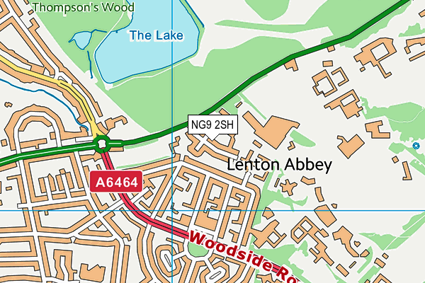 NG9 2SH map - OS VectorMap District (Ordnance Survey)