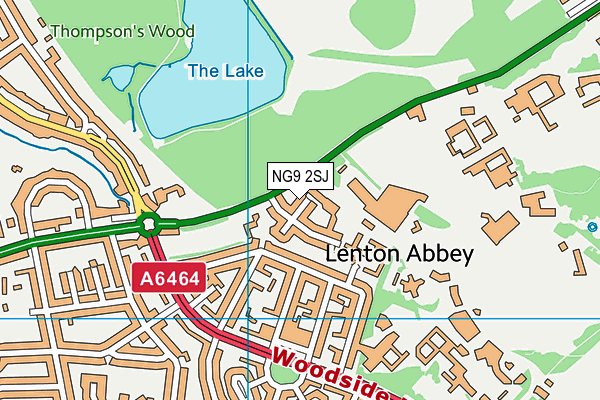 NG9 2SJ map - OS VectorMap District (Ordnance Survey)