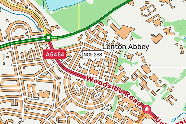 NG9 2SS map - OS VectorMap District (Ordnance Survey)