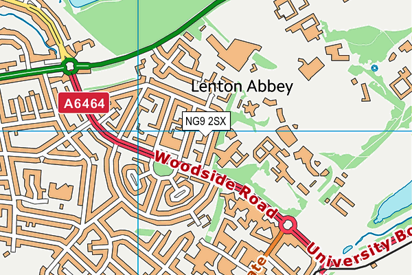 NG9 2SX map - OS VectorMap District (Ordnance Survey)