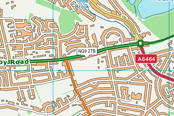 NG9 2TB map - OS VectorMap District (Ordnance Survey)