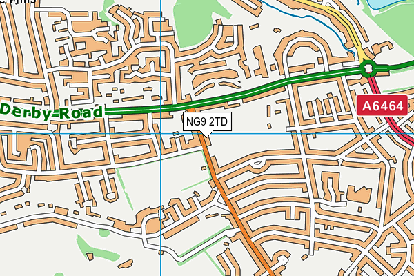 NG9 2TD map - OS VectorMap District (Ordnance Survey)