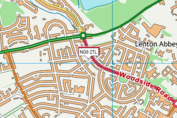 NG9 2TL map - OS VectorMap District (Ordnance Survey)