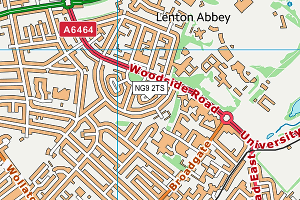 NG9 2TS map - OS VectorMap District (Ordnance Survey)