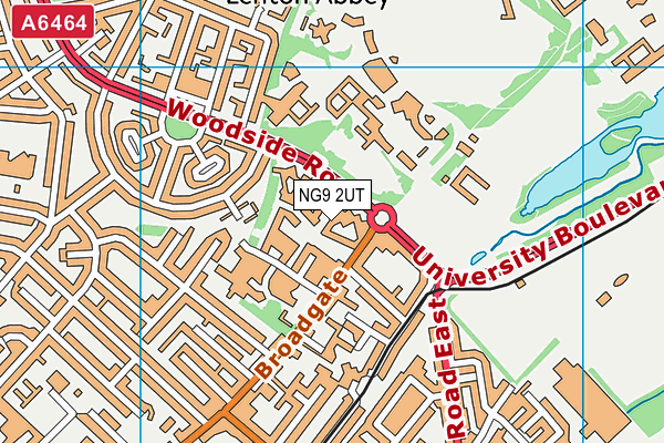 NG9 2UT map - OS VectorMap District (Ordnance Survey)