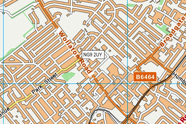 NG9 2UY map - OS VectorMap District (Ordnance Survey)