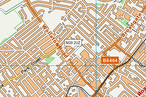 NG9 2UZ map - OS VectorMap District (Ordnance Survey)