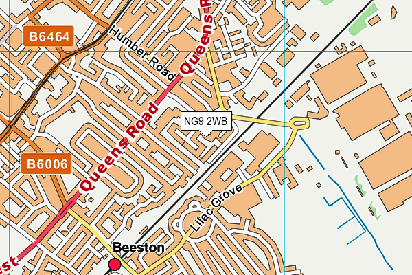NG9 2WB map - OS VectorMap District (Ordnance Survey)