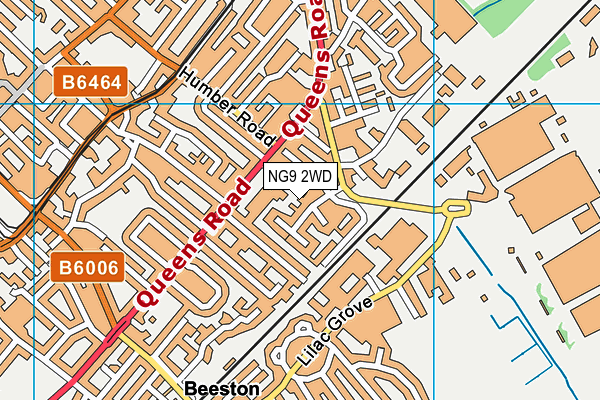 NG9 2WD map - OS VectorMap District (Ordnance Survey)