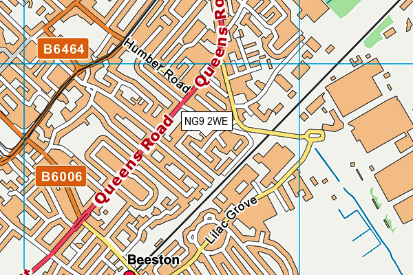 NG9 2WE map - OS VectorMap District (Ordnance Survey)