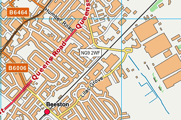 NG9 2WF map - OS VectorMap District (Ordnance Survey)