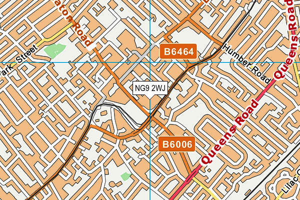 NG9 2WJ map - OS VectorMap District (Ordnance Survey)