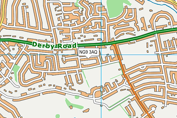 NG9 3AQ map - OS VectorMap District (Ordnance Survey)